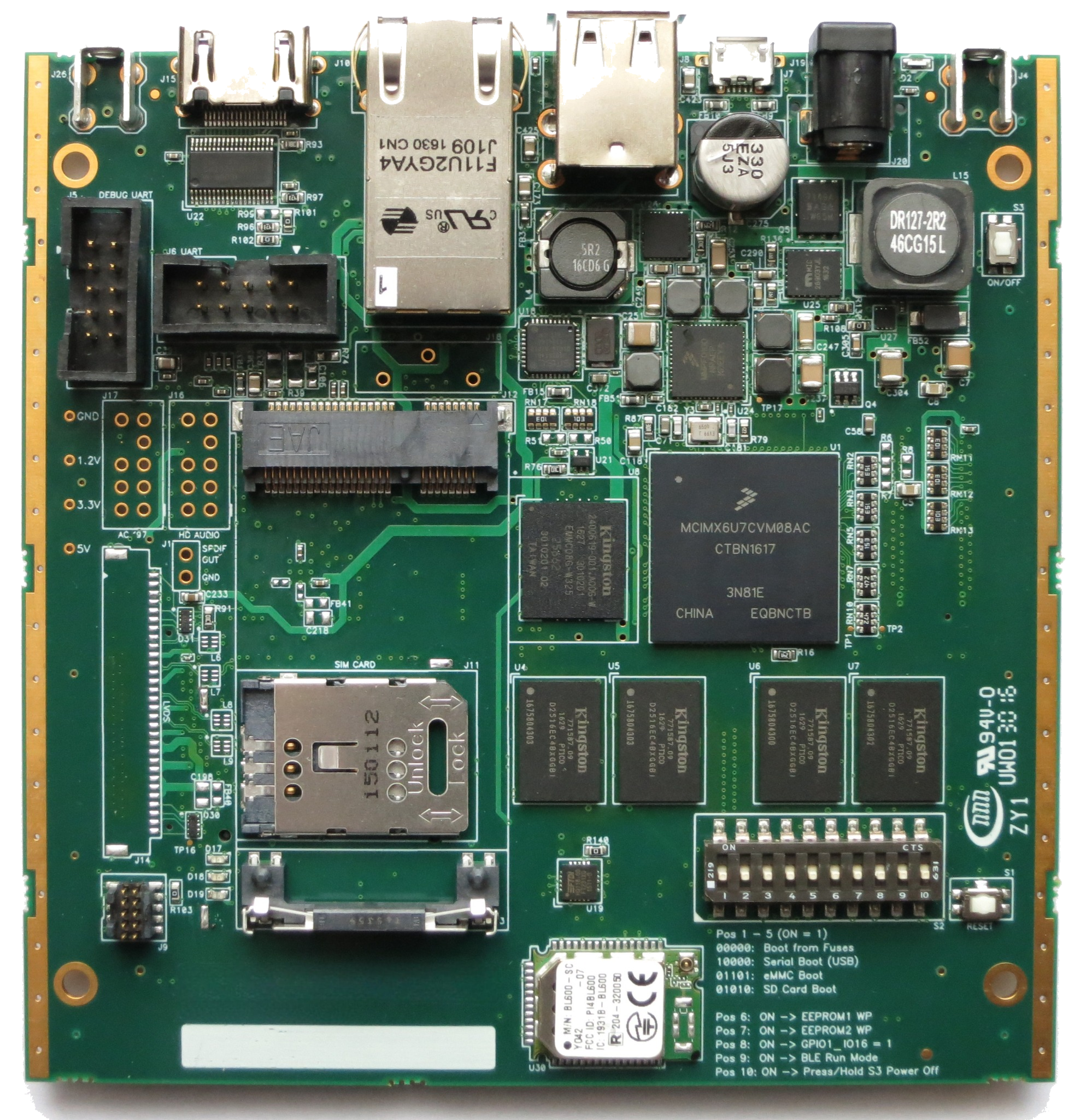 Processor-based embedded development circuit board